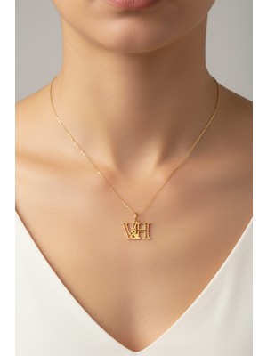 TabiTela 8 ayar altın kolye ucu H&V GM12335 0.5 gr