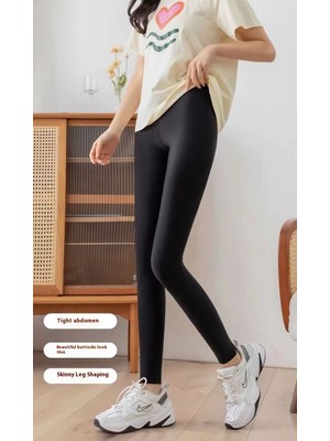 Eces Design Seamless Buz Ipek Yüksek Bel Yoga Tayt – Spor, Nefes Alabilir W1022