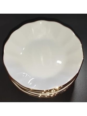 Porselen 12 cm Altın Yaldız 12'li Çay Tabak 86909473921792