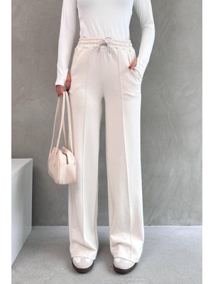 Betnur Kadın Modal Kumaş Önü Çımalı Palazzo Eşofman