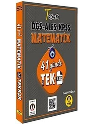 Dgs Ales Kpss Matematik 41 Günde Tekrar