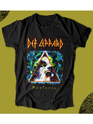Butişört 'def Leppard - Hysteria'  Baskılı 'regular-Fit' Unisex Tişört