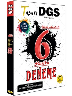 Dgs Konu Analizli 6 Harika Çözümlü Deneme