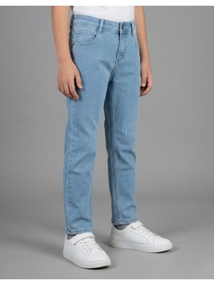 Modern Kesim Esnek Denim Erkek Çocuk Kot Pantolon