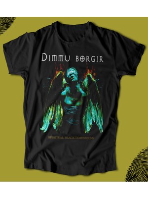 Butişört 'dimmu Borgir - Spiritual Black Dimensions'  Baskılı 'regular-Fit' Unisex Tişört