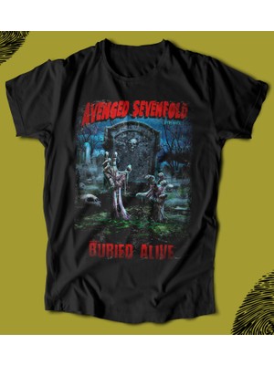 Butişört ' Avenged  Sevenfold - Buried Alive'  Baskılı 'regular-Fit' Unisex Tişört