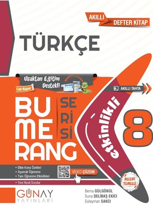 8. Sınıf Türkçe Etkinlikli Bumerang Serisi