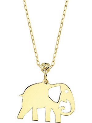 Hakan Mücevherat Fil Figürlü 14 Ayar Altın Kolye