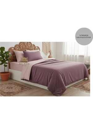 Ayçiçek Home Tek Kişilik Nevresim TAKIMI120/200 Lastikli Çarşaf 160/215 Yorgan Ölçüsü