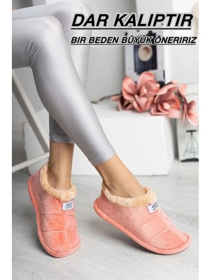 Slipcat Unisex Peluş Içi Yünlü Kışlık Panduf Ev Pandufu