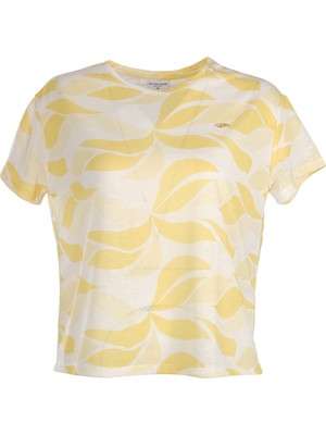 Daido U.s. Polo Assn. Oversize Minimalist Desenli Kadın Tişört - Kısa Kol