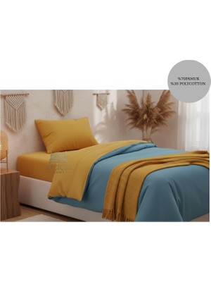 Ayçiçek Home Tek Kişilik Nevresim TAKIMI120/200 Lastikli Çarşaf 160/215 Yorgan Ölçüsü