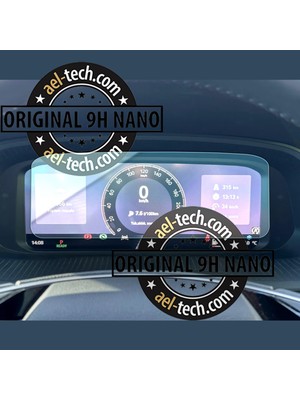 Ael-Tech Skoda Octavia Elite Uyumlu Dijital Gösterge 9h Nano Ekran Koruyucu 2025