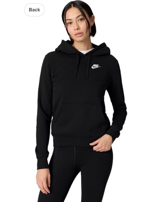Nike Essential Funnel-Neck Fleece Kadın Siyah Sweatshirt BV4116-010
