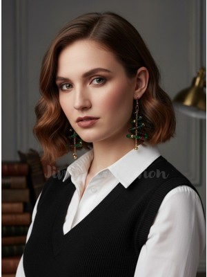 Yeni Yıl Temalı Küpe