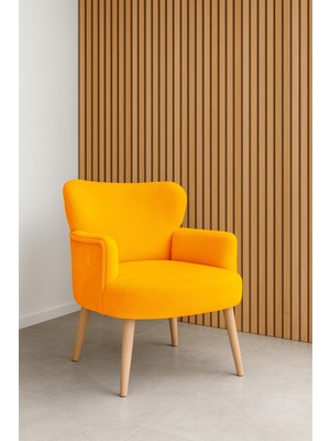 Waterybrook Tekli Berjer Koltuk - Welsoft Kumaş – Ceviz Ayaklı - 12 Renk Seçeneği