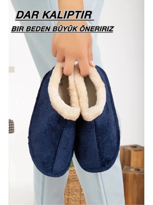 Slipcat Unisex Peluş Içi Yünlü Kışlık Panduf Ev Pandufu