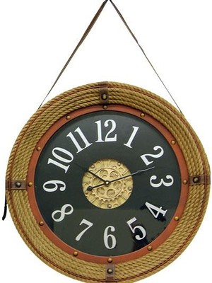 Avensyy Saat Çarklı Askılı Duvar Saati Dekoratif Ev Ofis Hediyelik