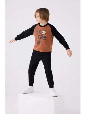 Roly Poly Erkek Çocuk 3 Iplik Paçası Lastikli Uzun Kollu Eşofman Takımı