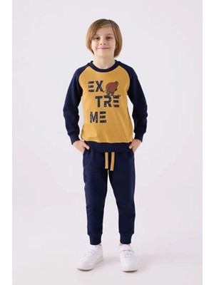 Roly Poly Erkek Çocuk 3 Iplik Paçası Lastikli Uzun Kollu Eşofman Takımı