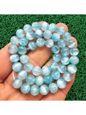 Küre Turkuaz Selenit Taşı 8 mm