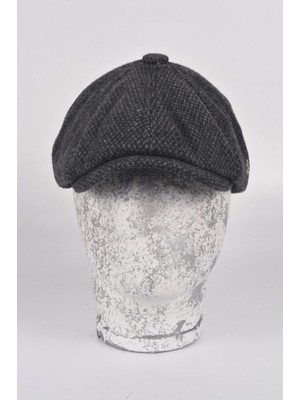 mercantoptan Kışlık 8 Parca Hakiki Yün Model Peaky Blinders  Kasket Şapka