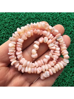 Şekilsiz Pembe Sedef Taşı 7 mm