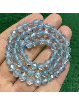 Faset Küre Topaz Taşı 6 mm