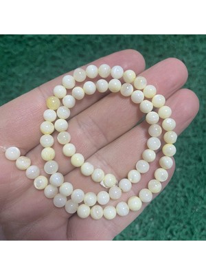 Küre Krem Sedef Taşı 6 mm