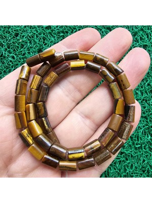 Silindir Kahve Kaplan Gözü Taşı 5 mm