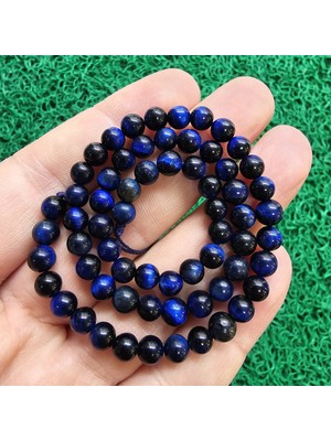 Küre Mavi Kaplan Gözü Taşı 6 mm