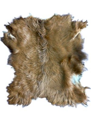 Naturel Doğal Desenli Boyasız Dekoratif Oğlak Postu - Doğal Oğlak Postu