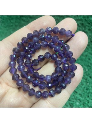 Faset Küre Ametist Taşı 6 mm