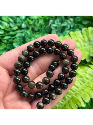 Küre Gold Obsidyen Taşı 8 mm