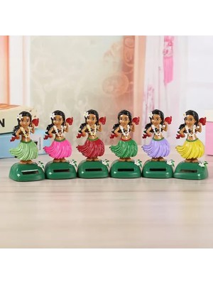 Ett Büyük Boy Güneş Enerjili Solar Dans Eden Hula Kızı Figürü Dinç Store - 004982