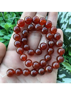 Küre Koyu Karnelyan Akik Taşı 10 mm