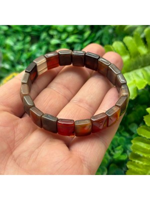 Kahve Akik Taşı Bileklik