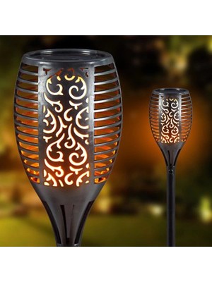 Dinç Store 44 Alev Efektli Solar Bahçe Lambası (51 Cm) DINÇSTORE-4522