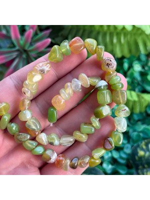 Şekilsiz Sonbahar Yeşili Akik Taşı