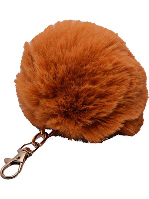 Tuncel Store Taba Renk Peluş Ponpon Anahtarlık 977
