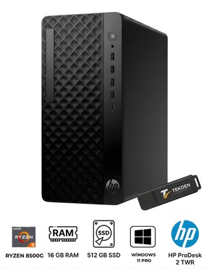 HP Amd Ryzen 5 8500G | 16 GB Ddr5 Ram | 512 GB SSD | Windows 11 Pro | Masaüstü Bilgisayar