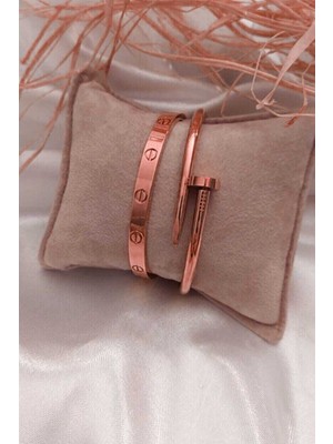 Tuncel Store Renk Çivi ve Cartier Bileklik Set 842