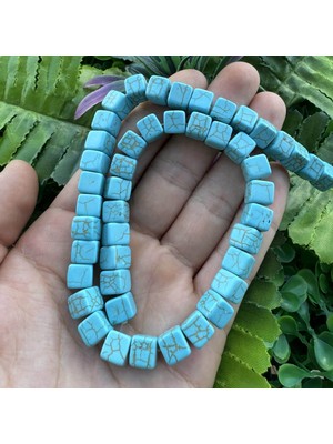 Küp Koyu Turkuaz Taşı 8mm