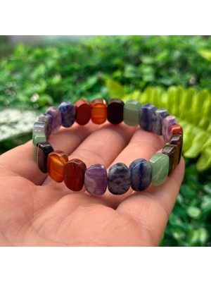 Doğal Çakra Taşları Bileklik