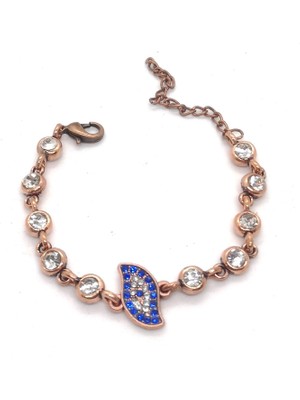 Tuncel Store Antik Bakır Renk Göz Motif Göz Su Yolu Bileklik - 1149