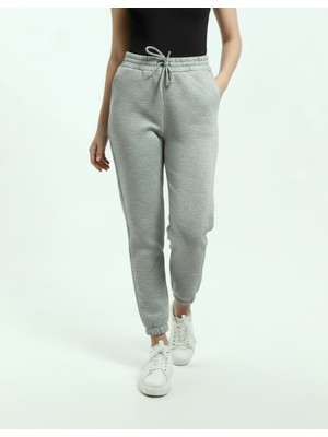 Veleno Grimelanj Kadın 3 Ip Paça Lastikli Polarlı Yünlü Eşofman Altı Yumuşak Puf Kumaş