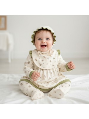 Kız Bebek Minizeyn 0-3 Ay Çıtır Çiçek 5li Set %100 Pamuk