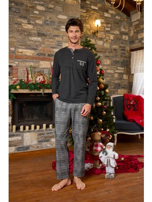 Cossy By Aqua Erkek Uzun Kollu Pijama Takımı 26152