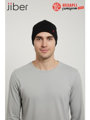 Jiber Erkek Kulakları Kapatan Sıcak Tutan Özel Dikim Yumuşak Termal Kumaş Bere