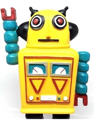 Egecen® Decotown Nostaljik Sevimli Uzaylı Robot Şeklinde Figür Biblo